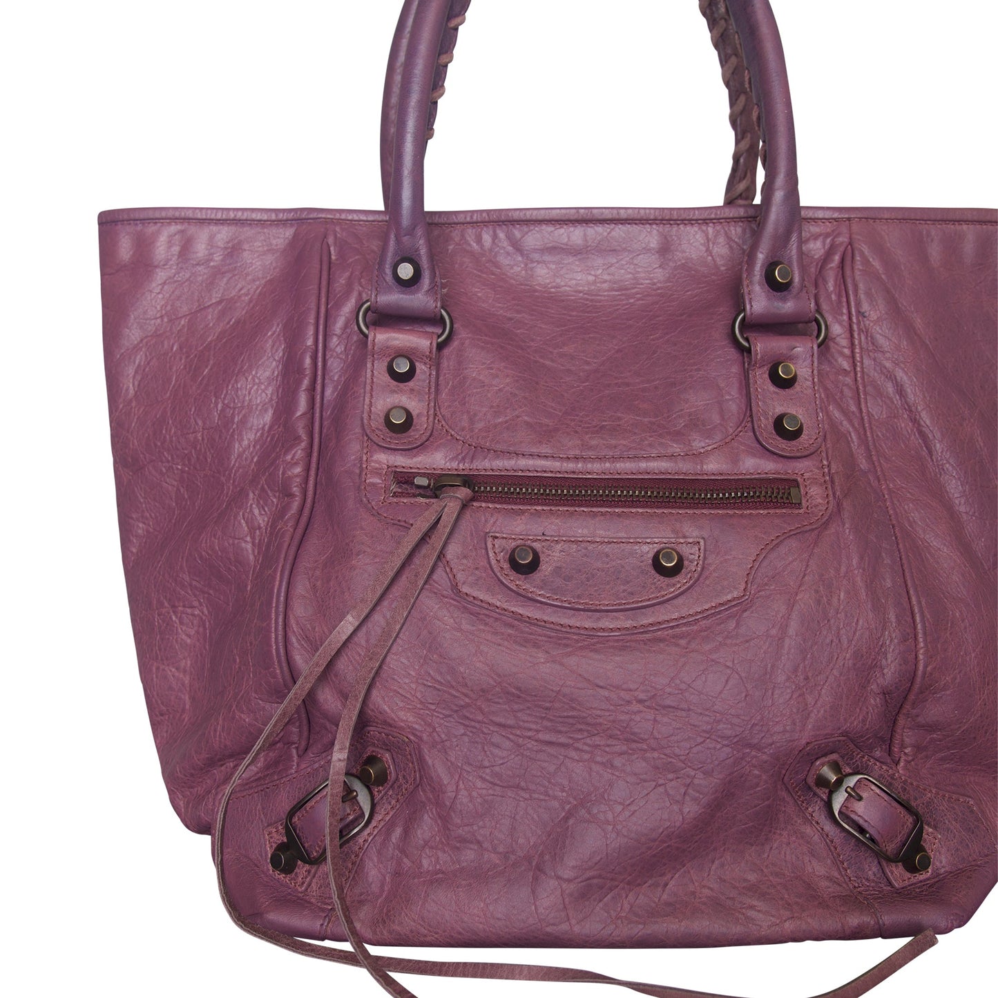 Balenciaga Violet Leather Classic Weekender Handbag | O/S, Multicoloured