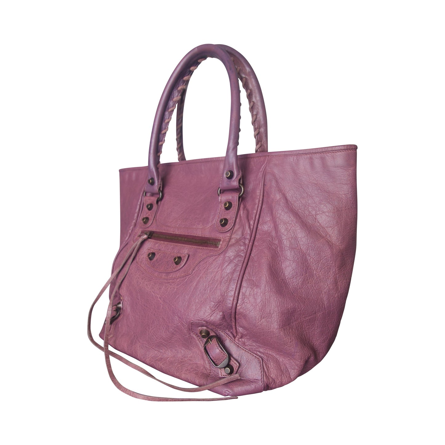 Balenciaga Violet Leather Classic Weekender Handbag | O/S, Multicoloured