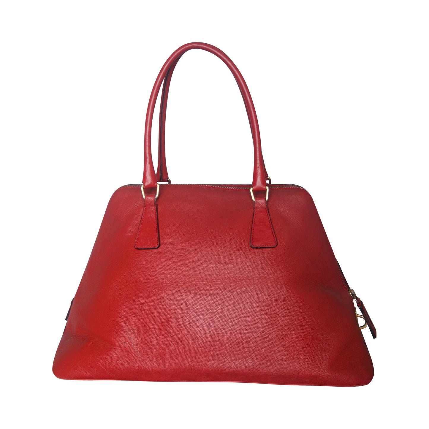 Prada Red Leather Promenade Saffiano Handbag | O/S, Multicoloured