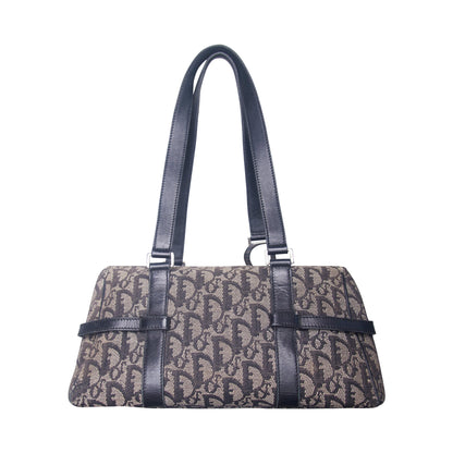 2000s Christian Dior Monogram Spellout Strap Trotter Mini Bowling Bag | O/S, Red