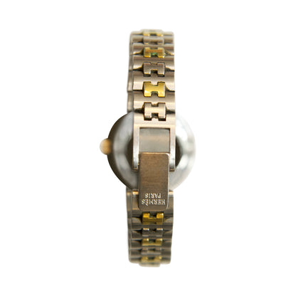 Hermes Clipper Olympia Gold Plated Finish Ivory Face Watch