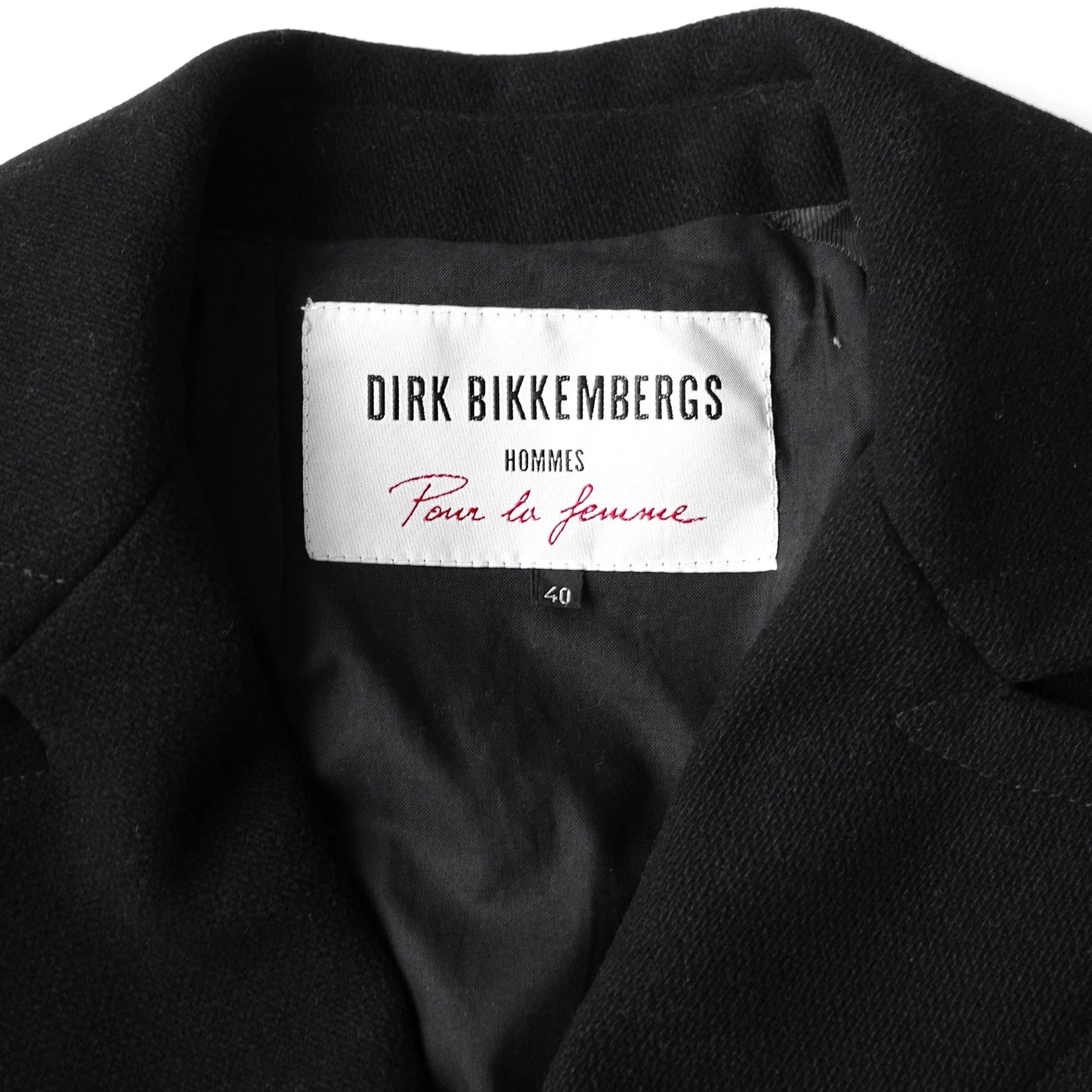 Dirk Bikkembergs FW 1996 | O/S, Black