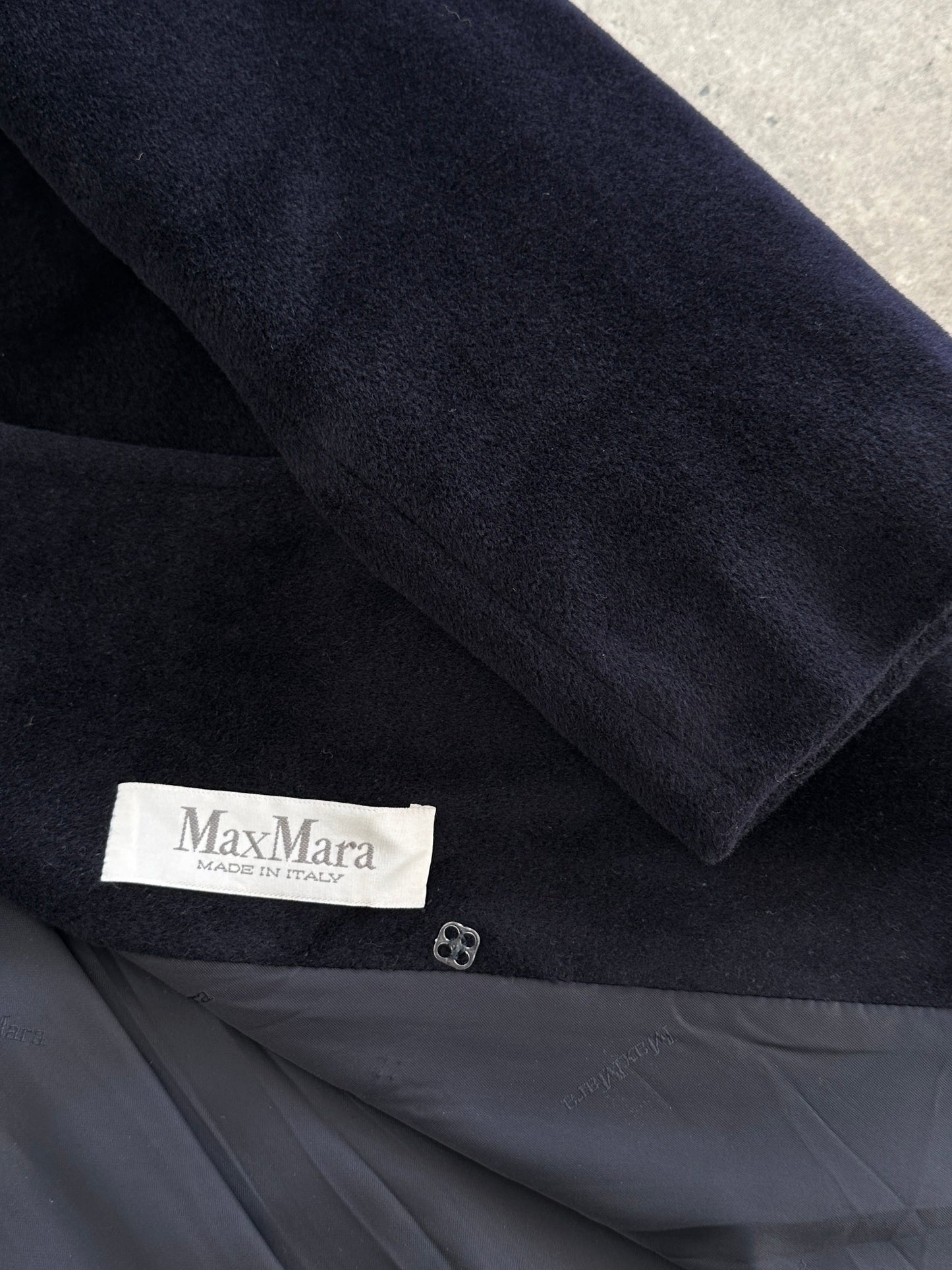 Max Mara Pure Wool Double Breasted Coat - M