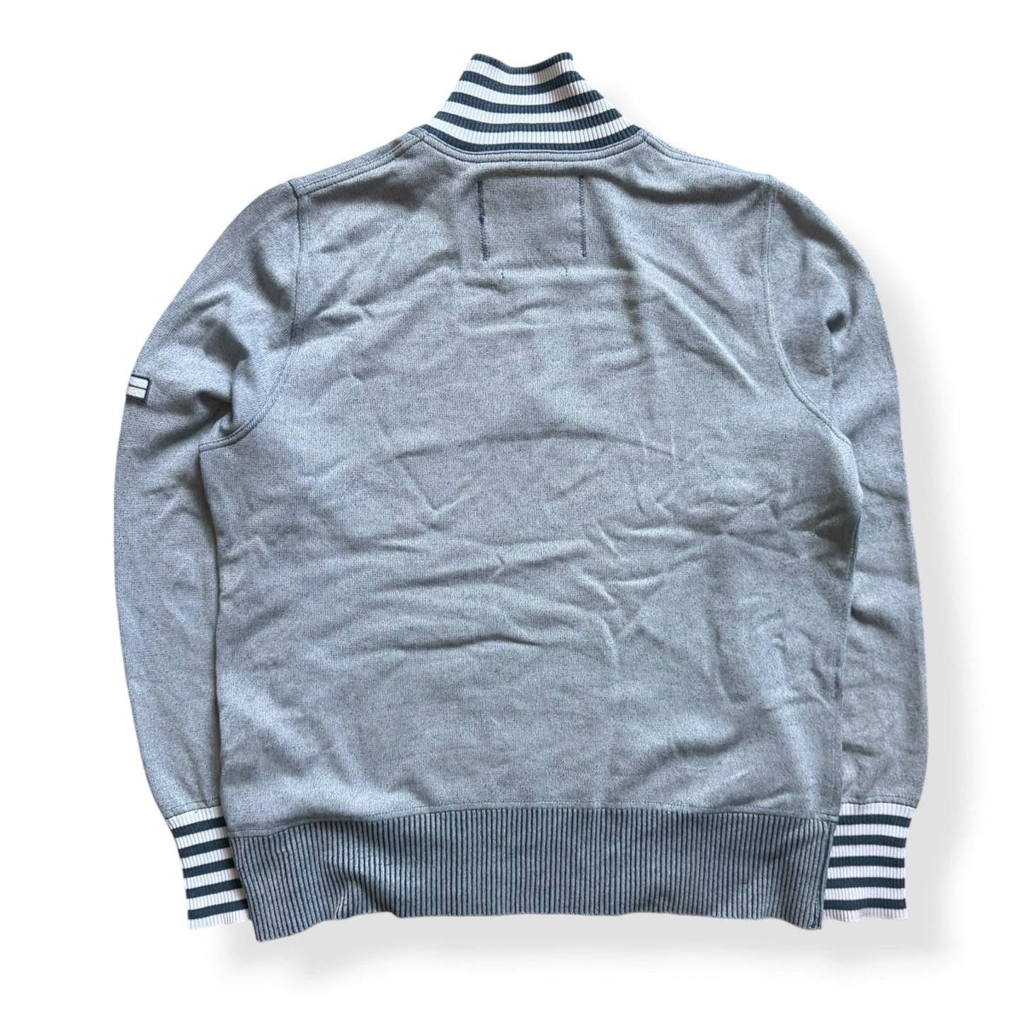 SS2008 Stone Island Denims Striped 1/4 Zip (L) | Large, Multicoloured