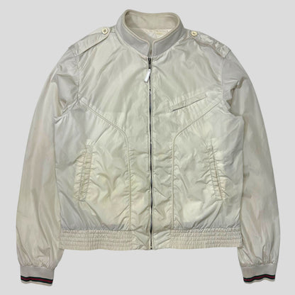 Gucci by Tom Ford 00’s Nylon Military Web Bomber Jacket - M/L | Default Title, White