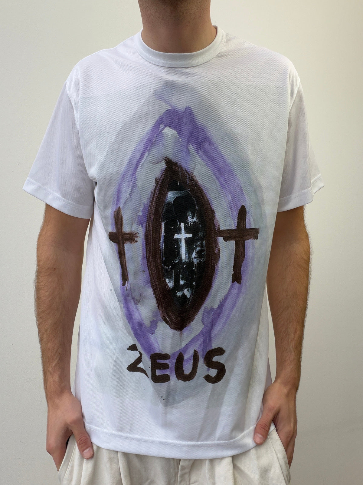 Comme Des Garçon Homme Plus X Jonathon Meese AW19 T-Shirt | Large, White