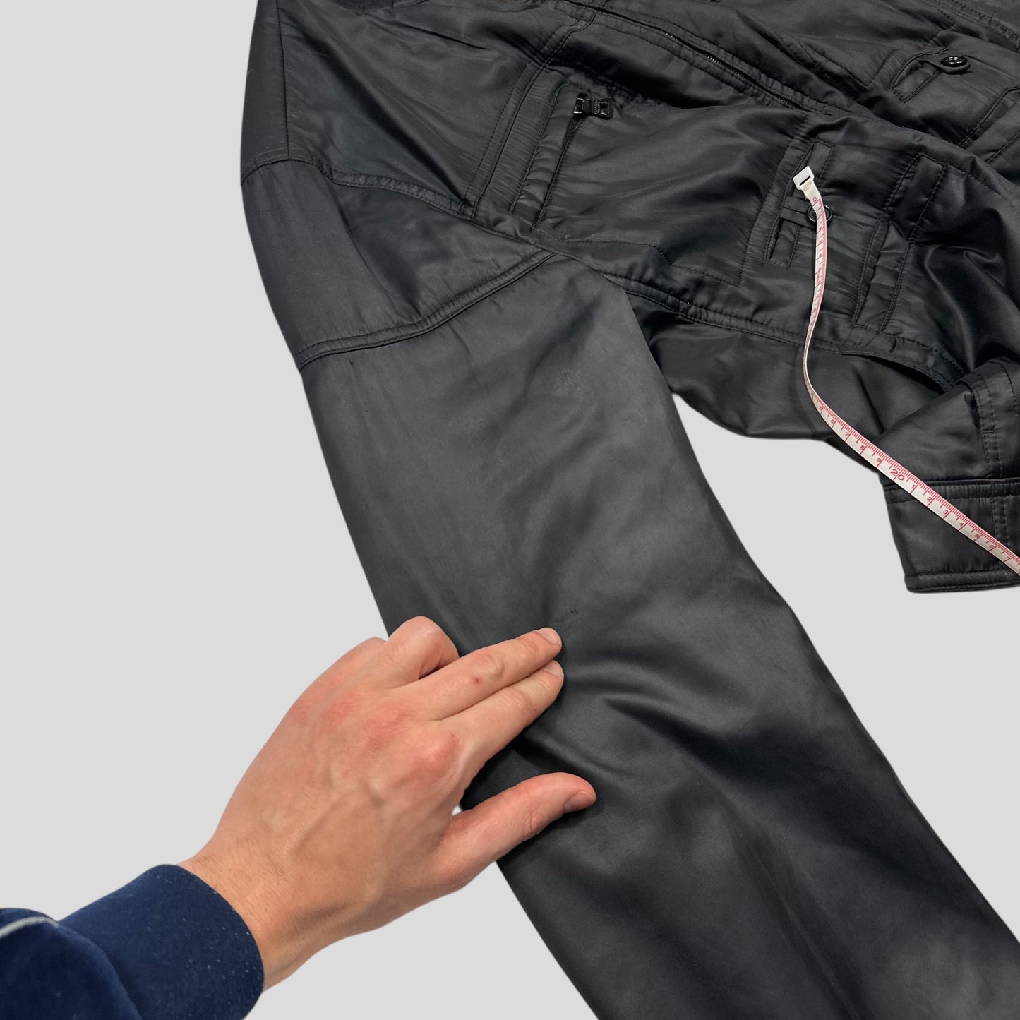 Prada Milano 2009 Inside-out Soft Polyester Moto Bomber Jacket - IT50 (M) | Default Title, Black