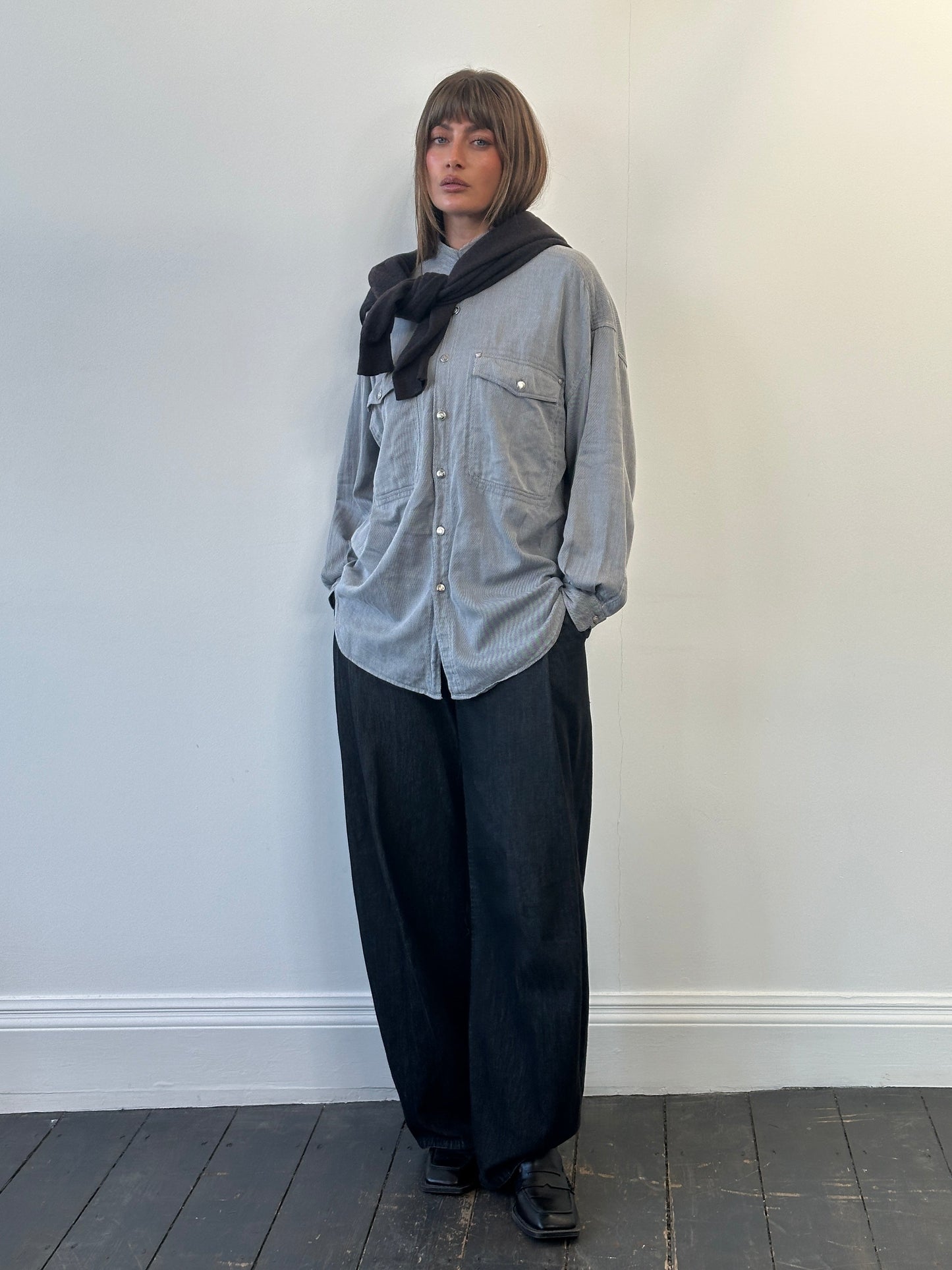 Versace Jeans Couture 1990s Bespoke Medusa Button Shirt - XL