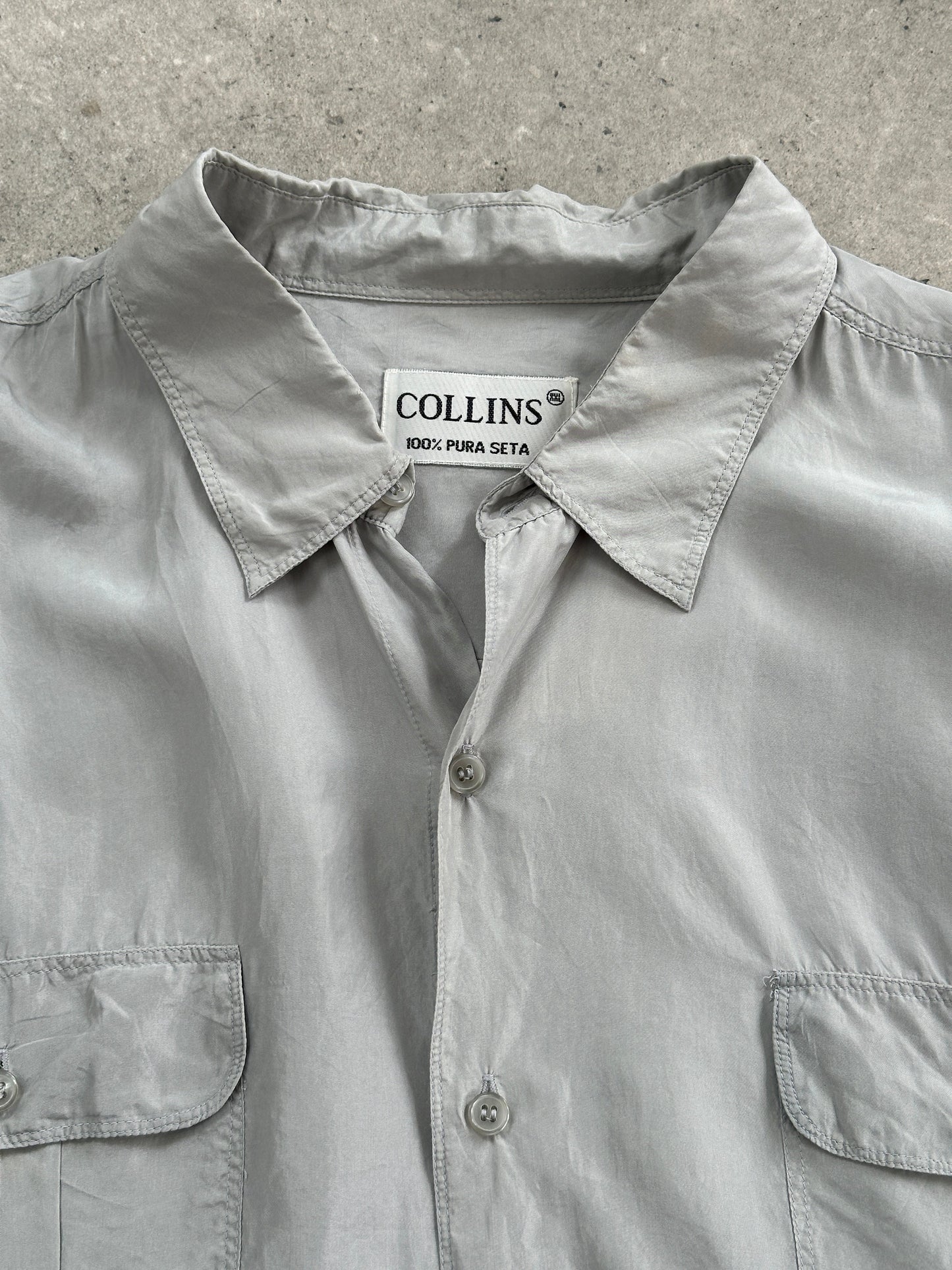 Vintage 1990s Relaxed Pure Silk Shirt - XL