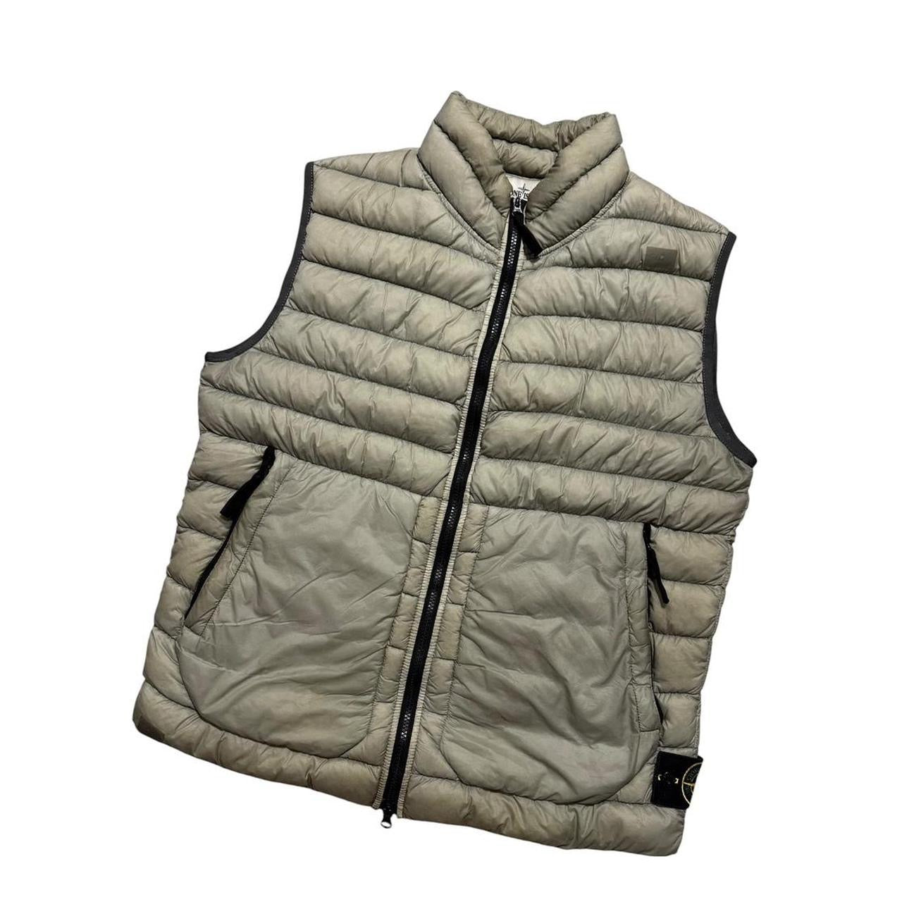 Stone Island Garment Dyed Down Gilet | XL, Grey