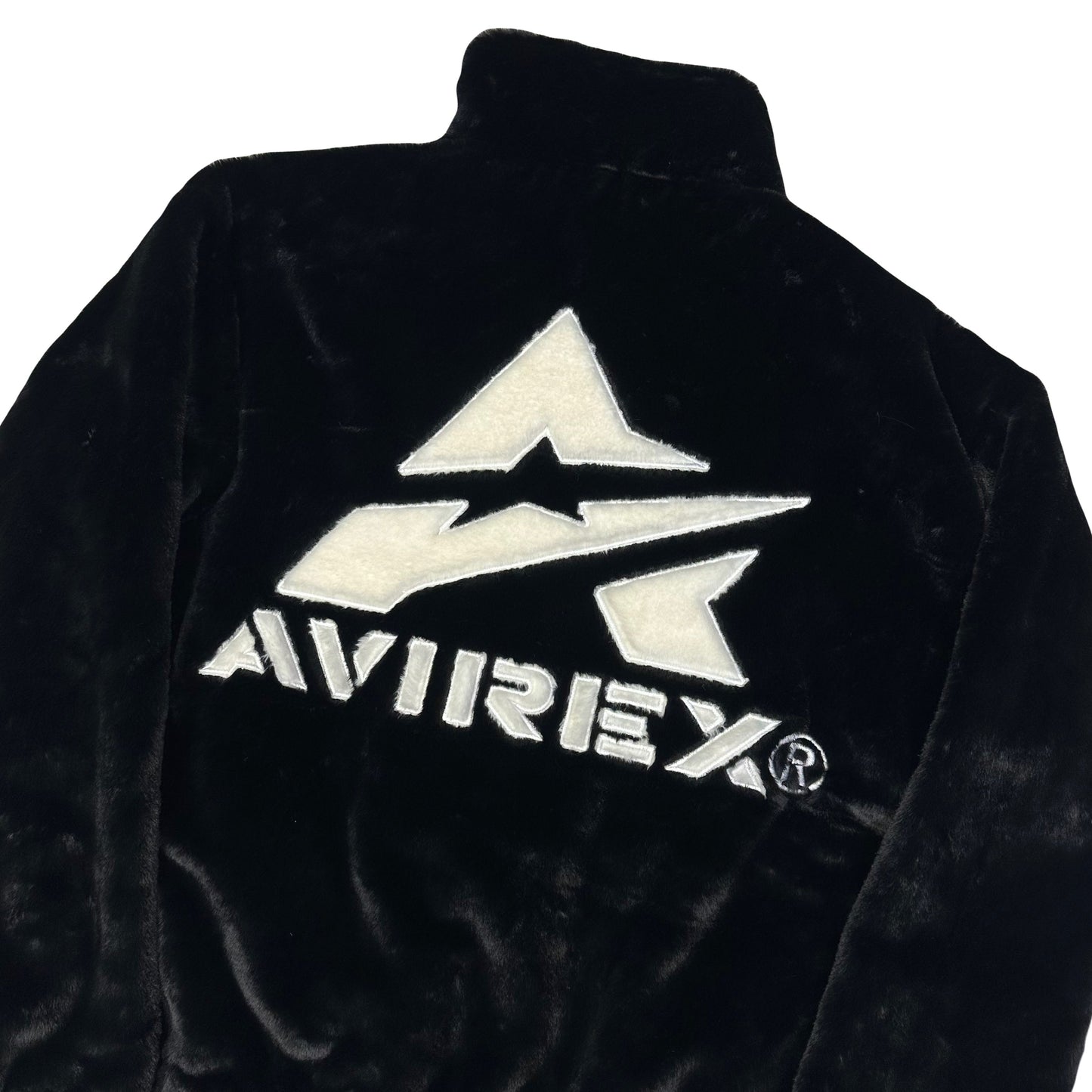 Avirex Fur Jacket In Black ( L )