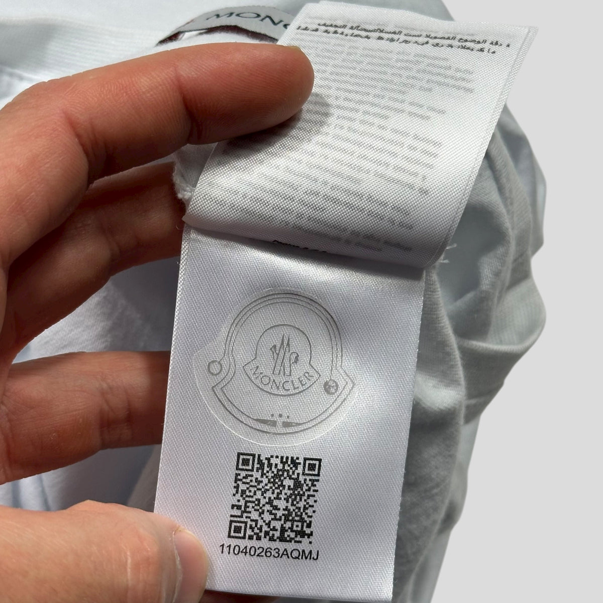 Moncler Nylon Pocket Logo T-shirt - L (M) | White