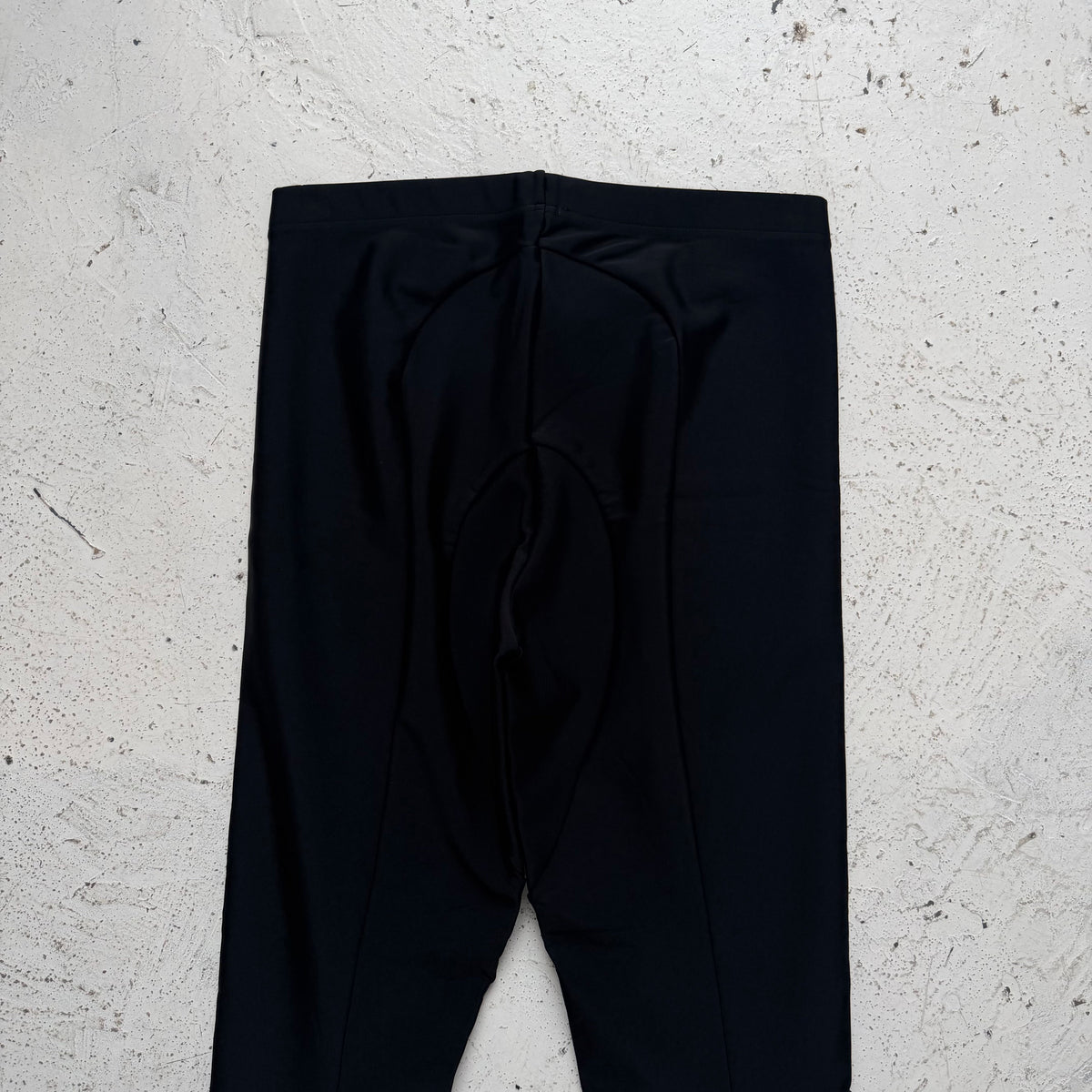 2000s prada sport neoprene panelled flared trousers | O/S, Red