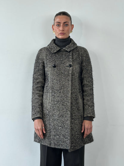 Max Mara Studio Wool Woven Coat - S