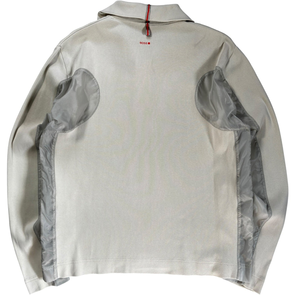 Hugo Boss Orange 00’s Panelled Translucent Quarter Zip Jumper M | Medium, Multicoloured