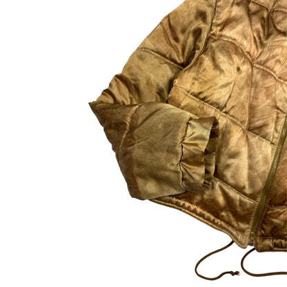 Armani Jeans Bronze Cropped Puffer Jacket