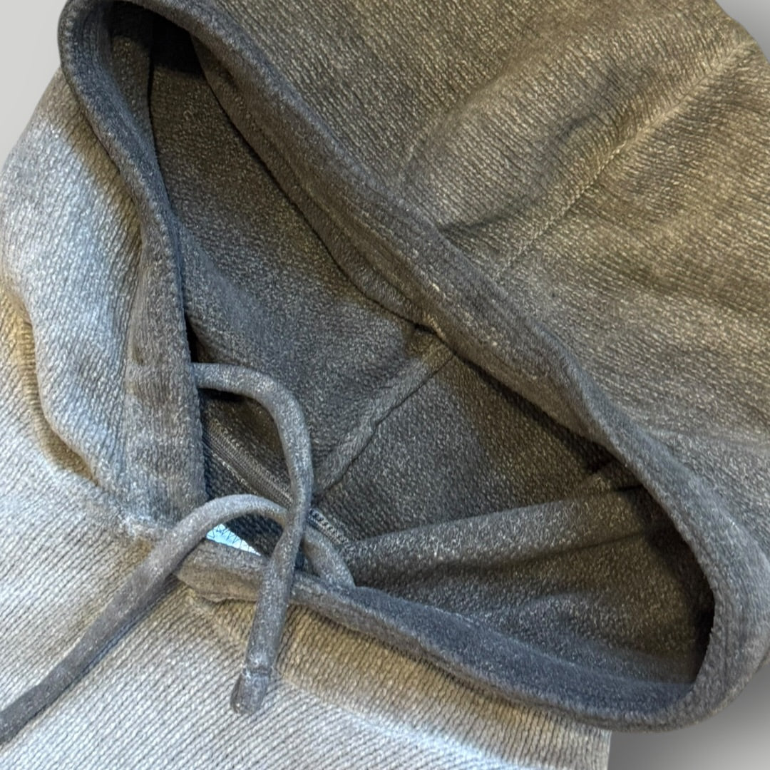 C.P. Company Chenille Two Tone Knit Hooded Sweatshirt XL | O/S, Grey