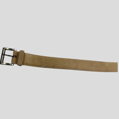 Prada 2000’s Ponyhair Fur Leather Belt
