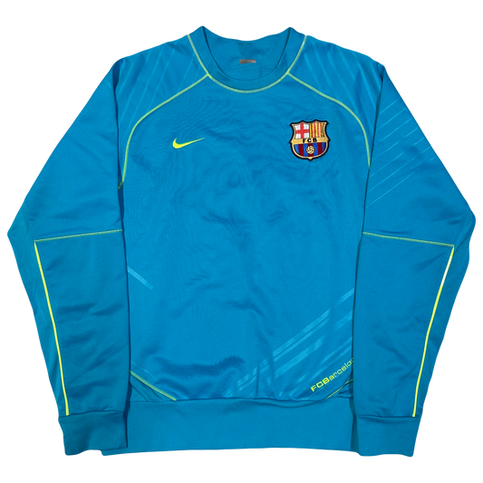 Nike Barcelona 2007/08 Training Sweatshirt In Blue ( S )