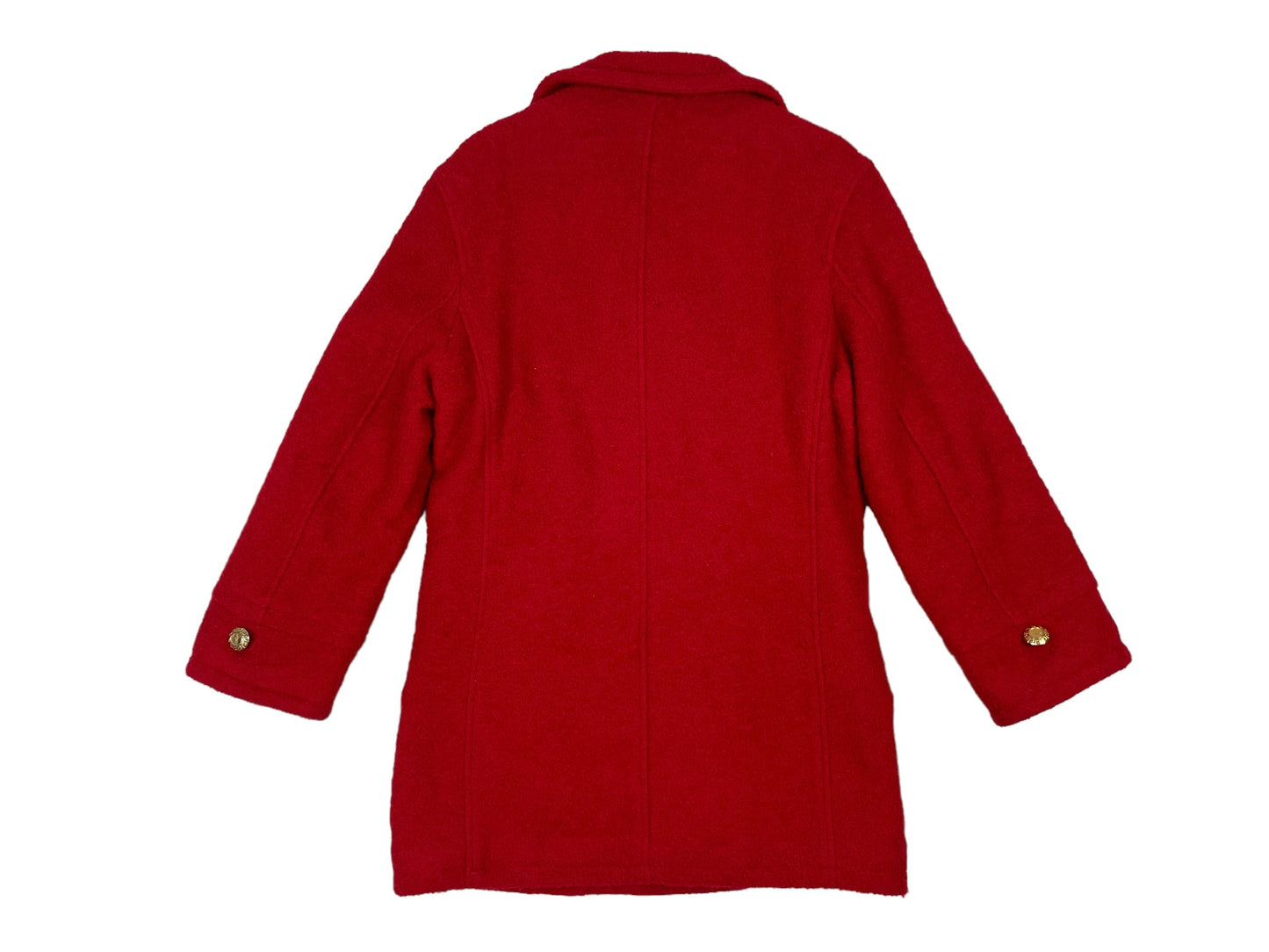 Versace c.1994 red boucle coat