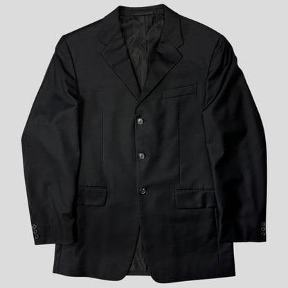 Prada 00’s Virgin Wool Black Suit Blazer + Trousers - IT50 (M/L) | Default Title, Black