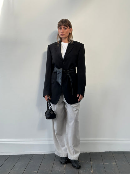 Yves Saint Laurent Pour Homme 1990s Pure Wool Single Breasted Blazer - 40L/XL