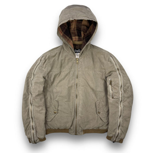 2003 Dolce & Gabbana Cargo Zip Jacket (L) | Default Title, Brown