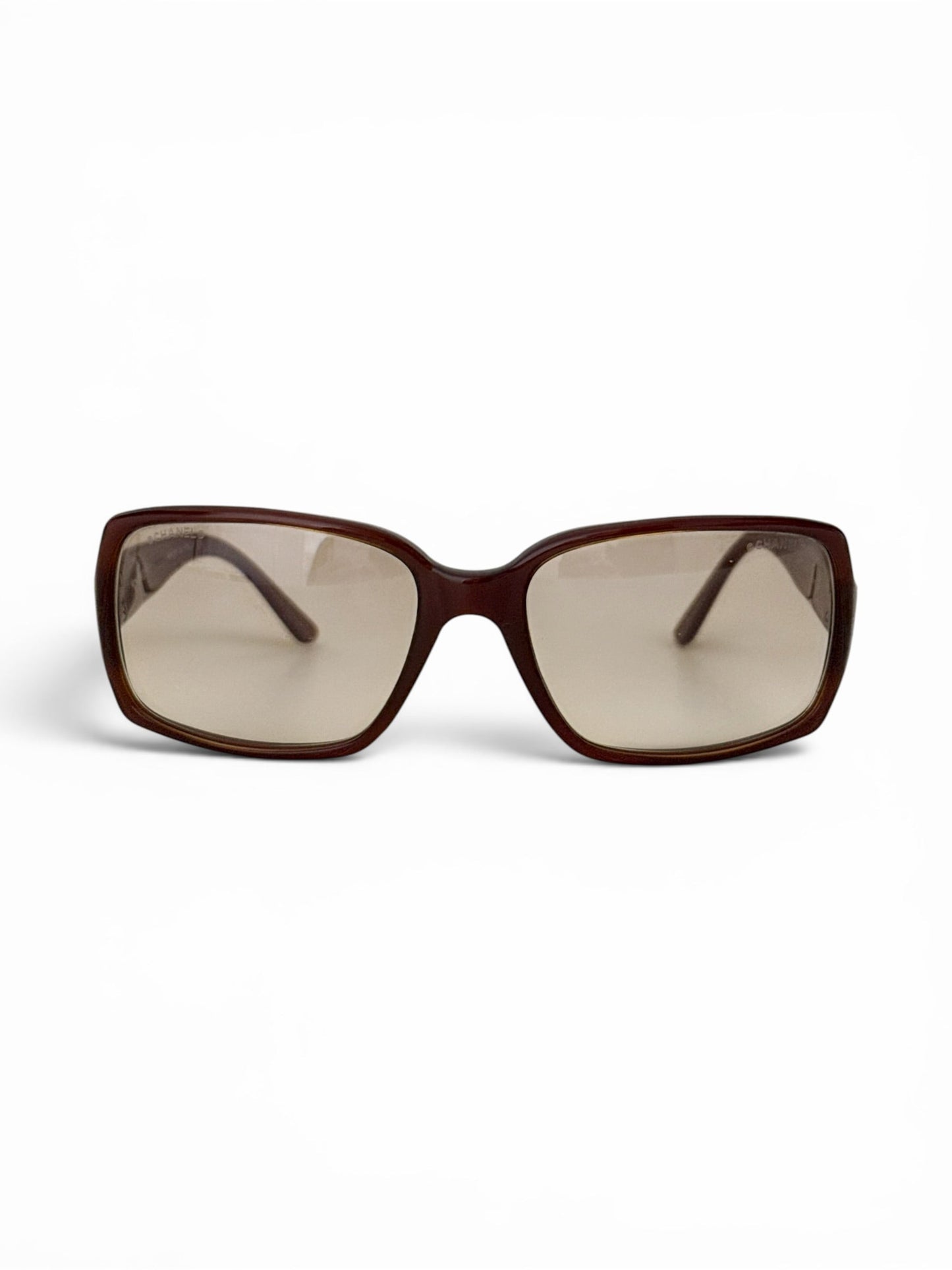 2000s Chanel CC Transparent Sunglasses | O/S, Silver