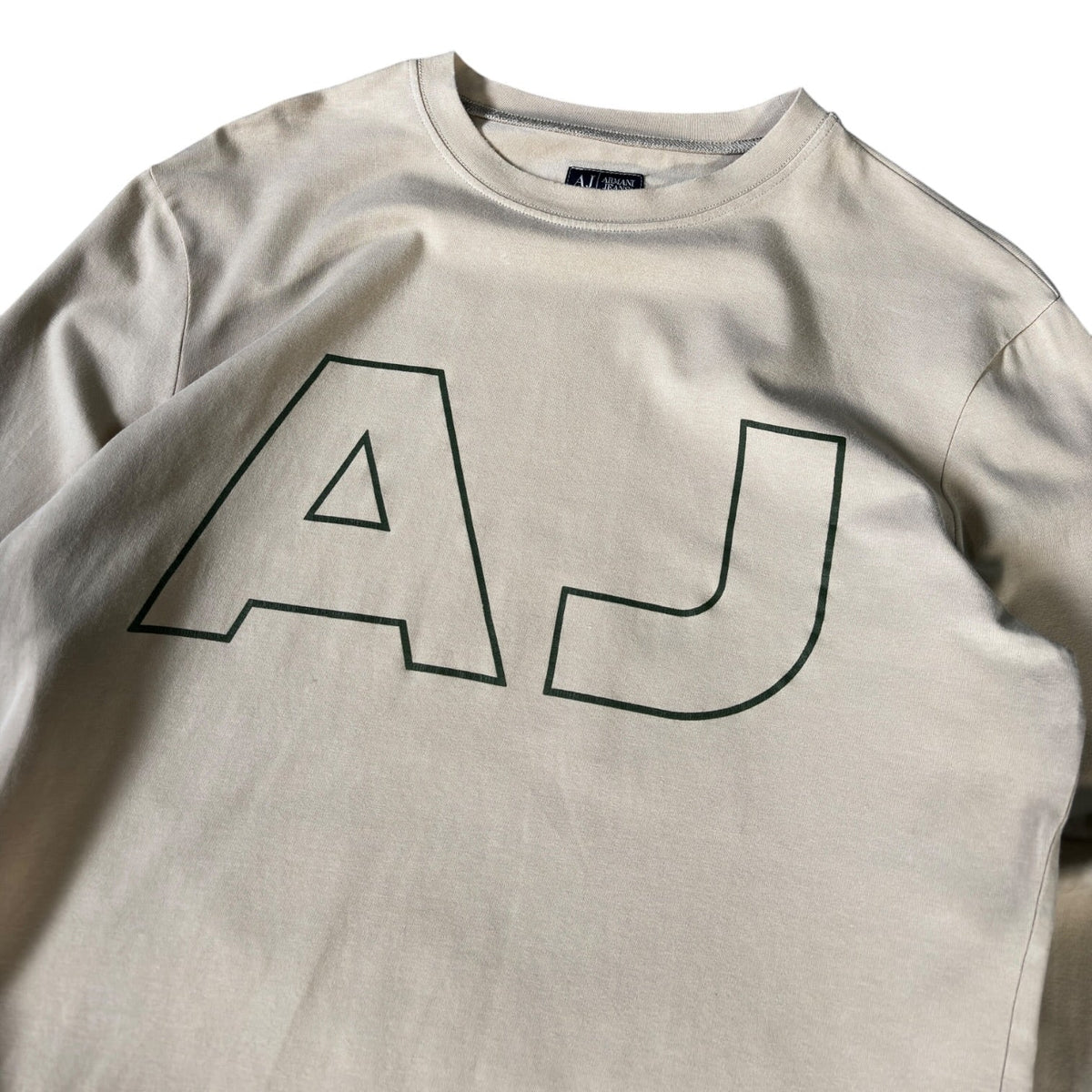 Armani Jeans 00’s Women’s Longsleeve Top Size 12/14 | 12/14, Beige