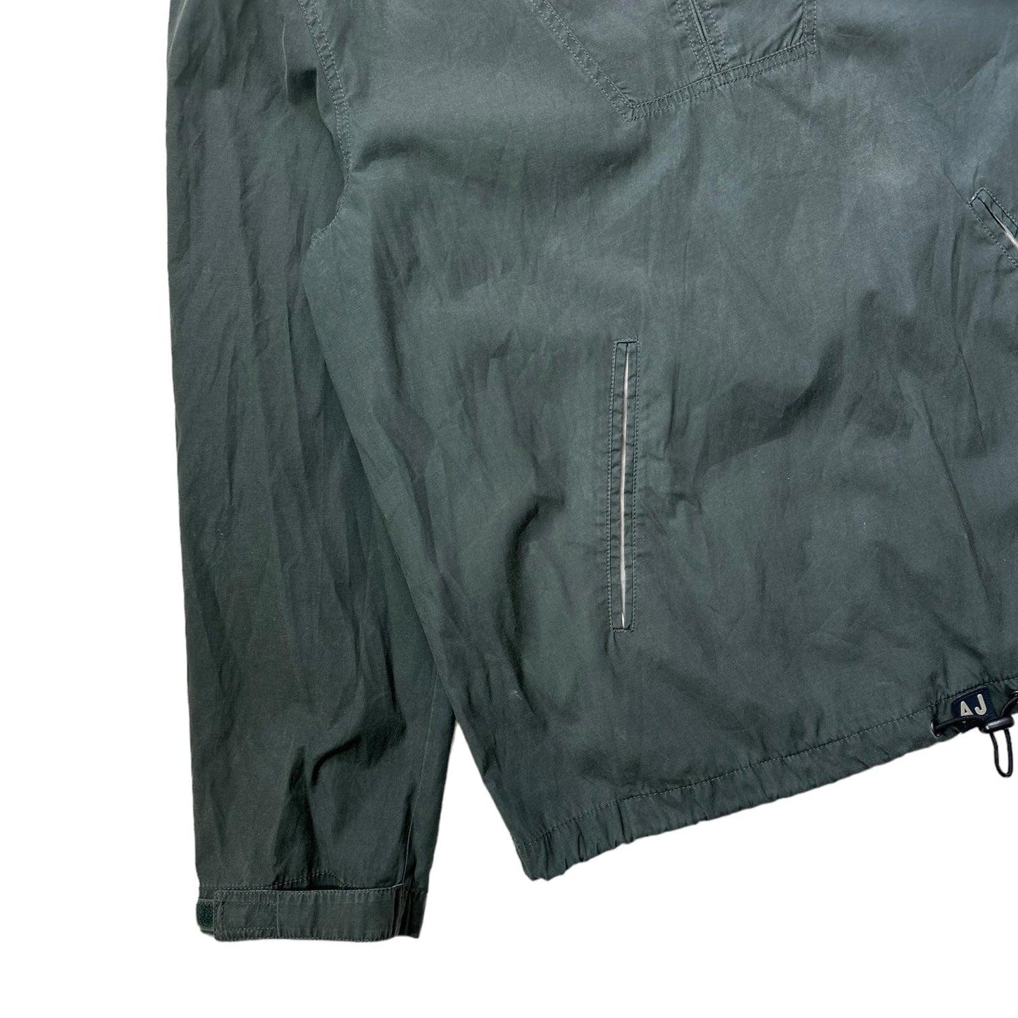 Vintage 1990s Armani Jeans Grey Cotton Smock Jacket - Known Source