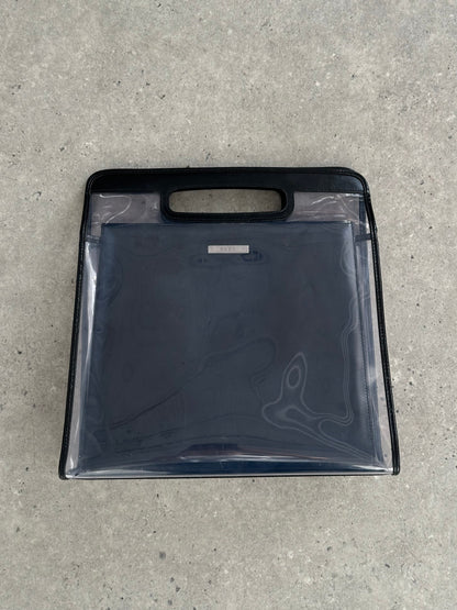 Gucci 1990s Tom Ford 2 in 1 Leather & Vinyl Hand Bag