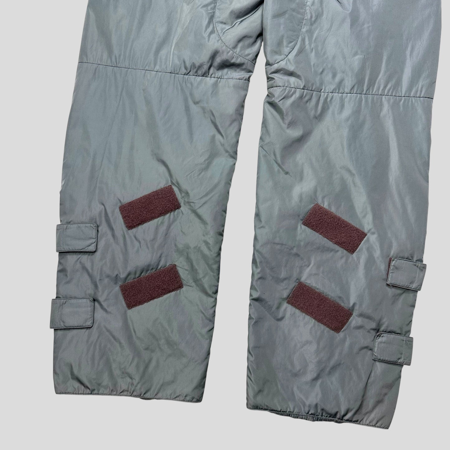 Prada Sport AW99 Bondage Strap Astro Nylon Padded Ski Trousers - IT50