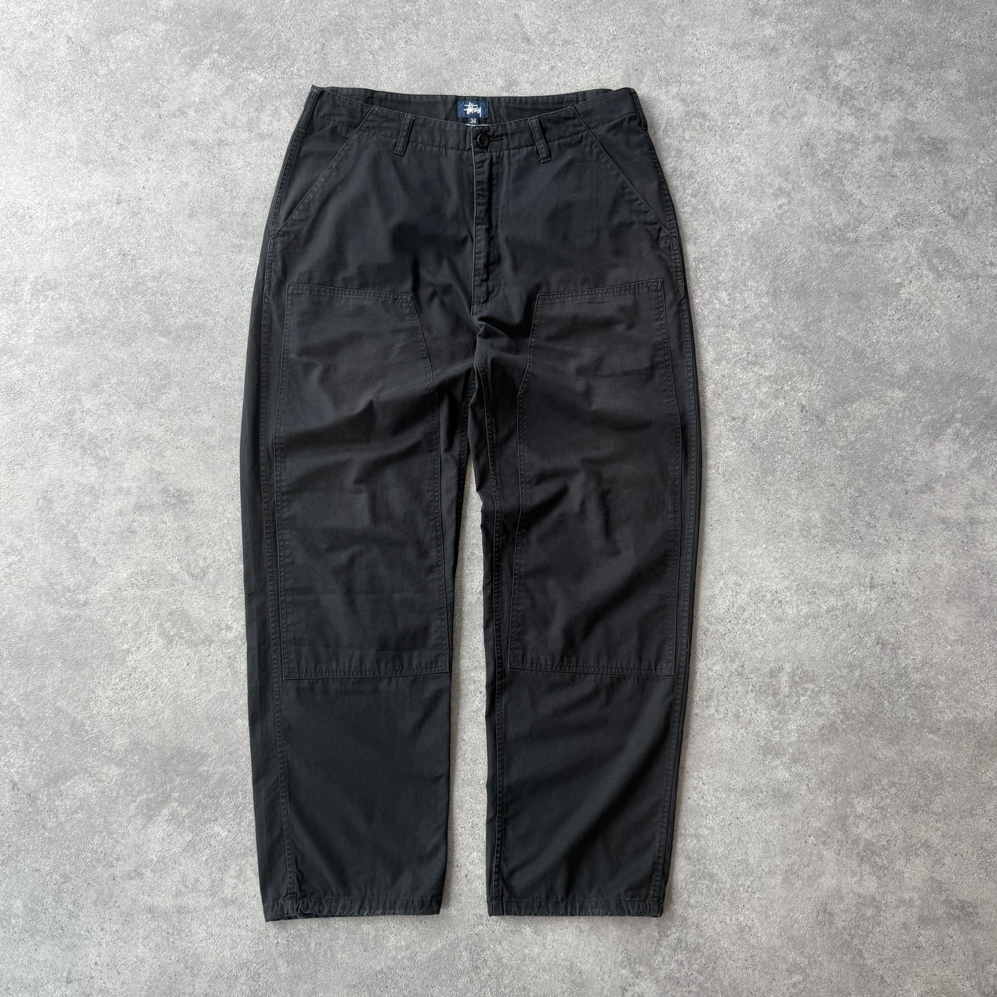 Stussy 1990s double knee wide leg trousers (L)