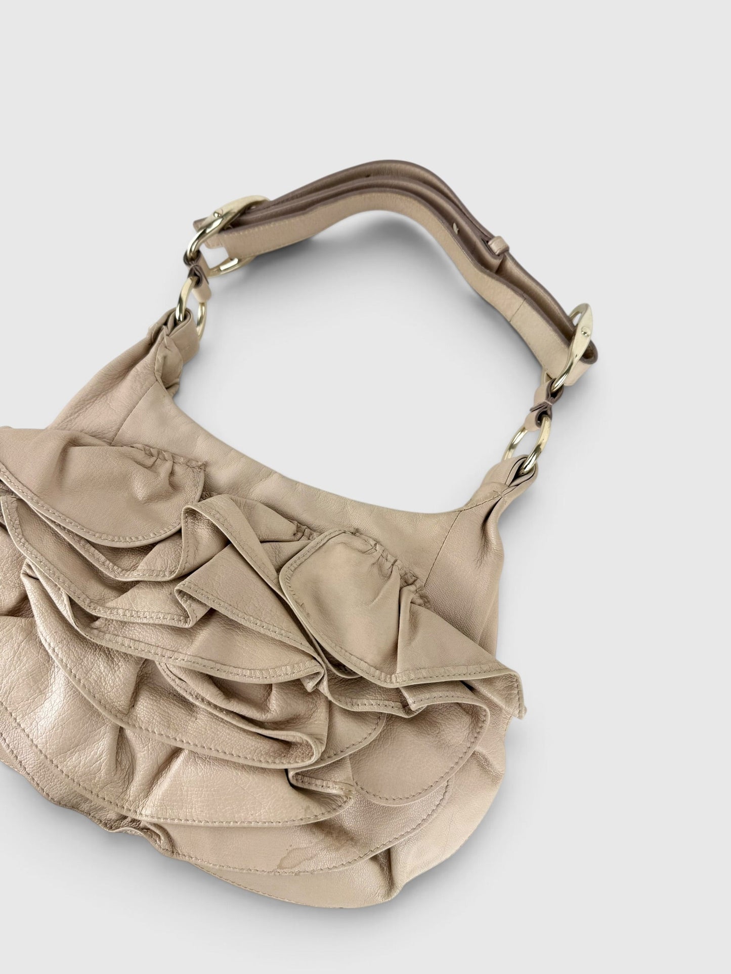 2003 Yves Saint Laurent YSL Rive Gauche Nadja Handbag | O/S, Beige