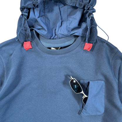 Puma by Hussein Chalayan 2013 Detachable Hood Sweatshirt M | Medium, Blue