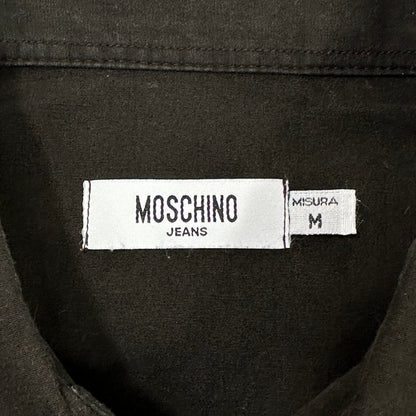 Moschino Jeans 00’s Tectonic Seam Technical Cotton Shirt - M | Brown