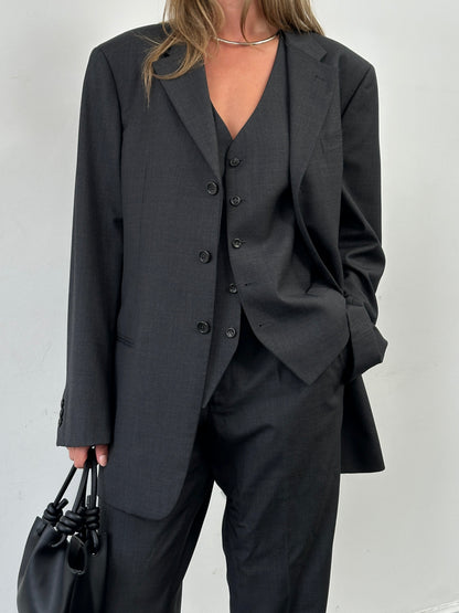 Armani Collezioni Pure Wool Single Breasted Three Piece Suit - 46R/W36