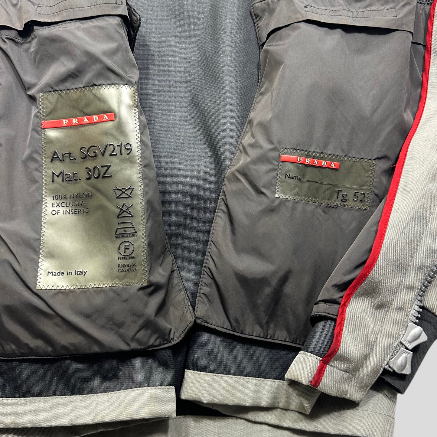 Prada Sport 2000 Ballistic Nylon Goretex Jacket - IT52 (L)