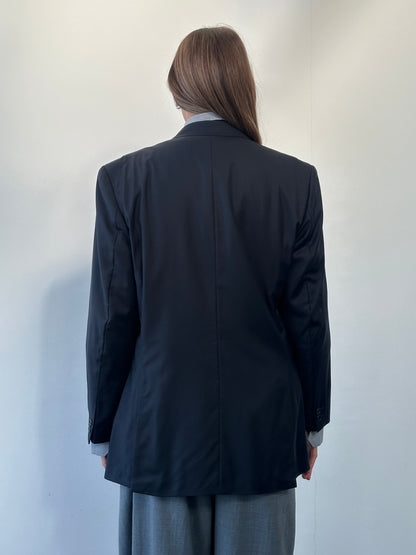 Louis Feraud x Loro Piana 1990s Pure Wool Double Breasted Blazer - 40R/L