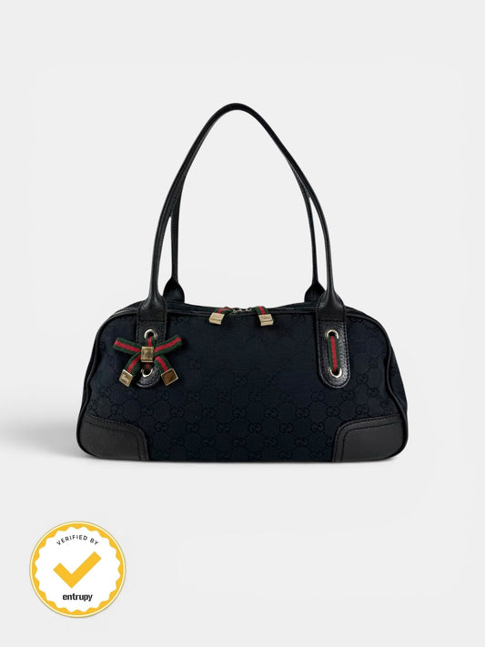 2000s Gucci GG Monogram Princy Handbag | O/S, Black