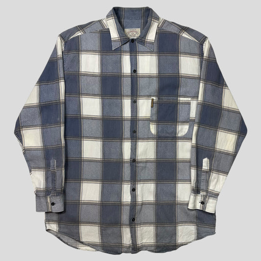 Armani Jeans 90’s Checkered Heavy Cotton Flanell Shirt - XL | Default Title, Red