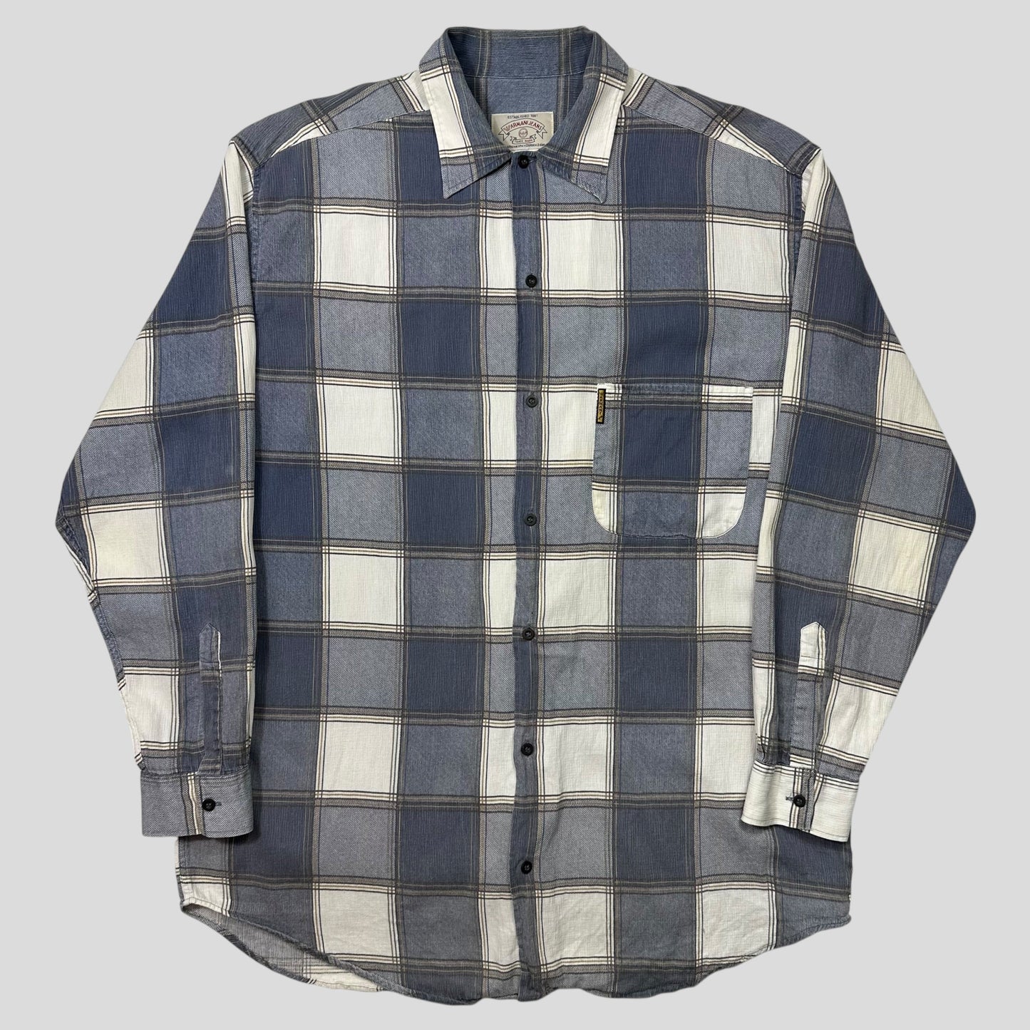 Armani Jeans 90’s Checkered Heavy Cotton Flanell Shirt - XL | Default Title, Red