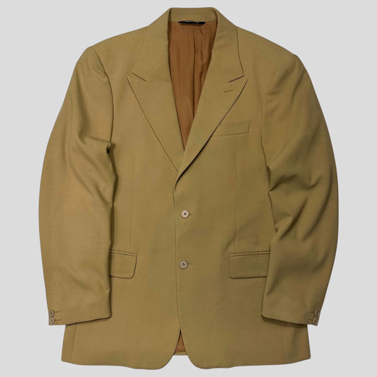 Versace Jeans Couture 00’s Camel Rayon Blazer Suit Jacket - IT50 (M/L) | Default Title, Brown