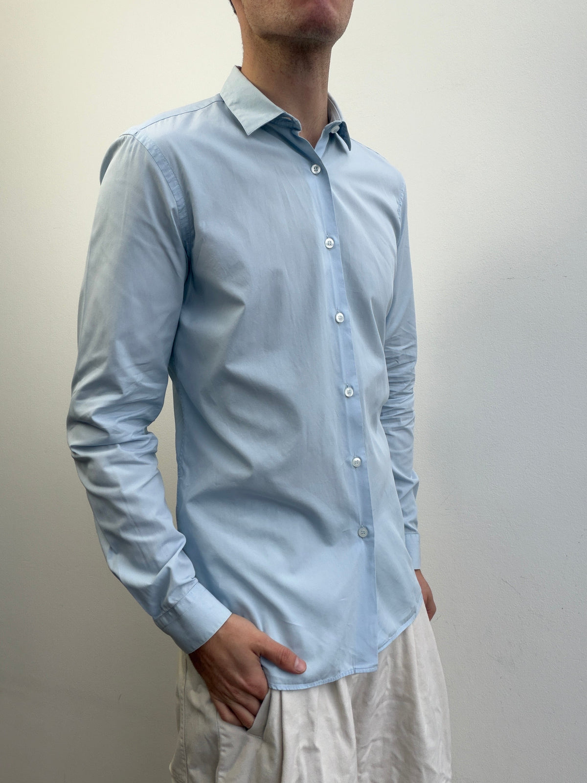 Prada 2011 Formal Shirt | Medium, Light Blue