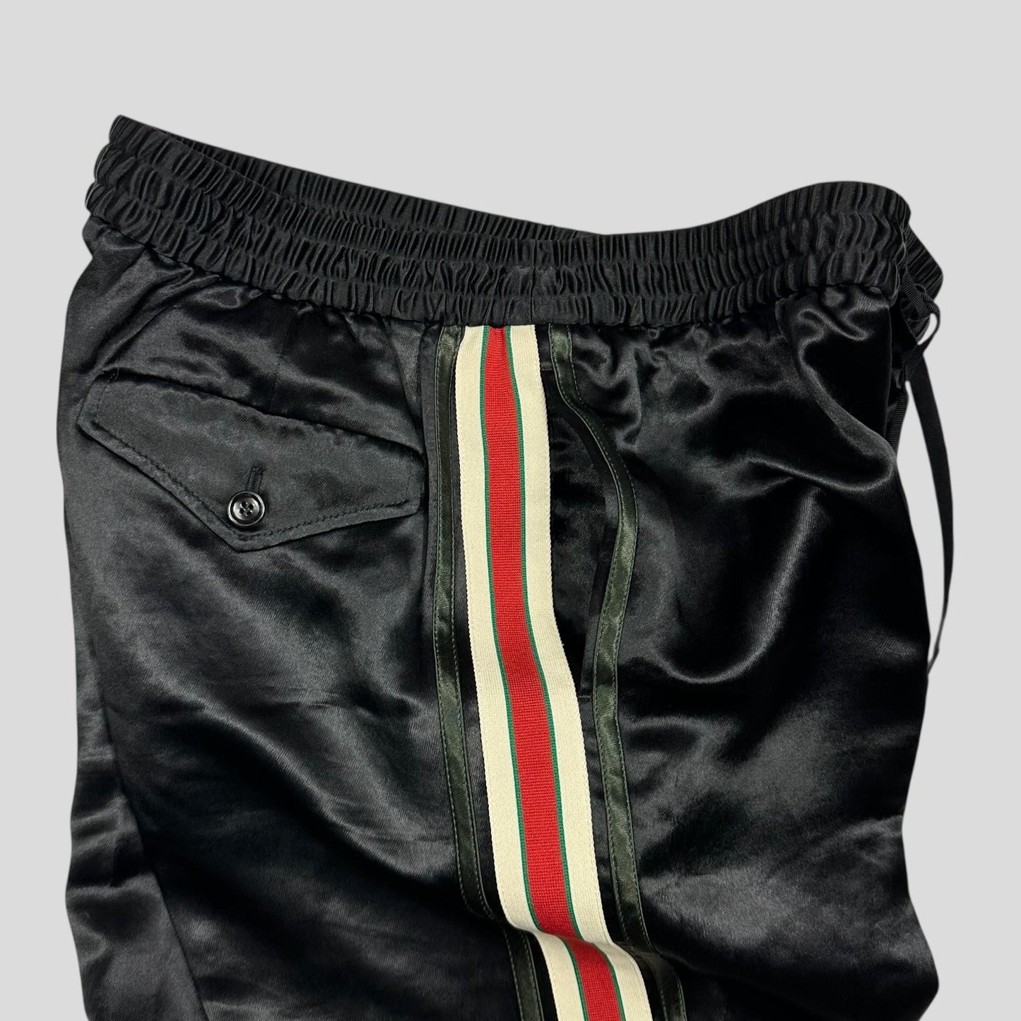 Gucci 2017 Striped Logo Acetate Tracksuit Trousers - IT48 (M) | Default Title, Black