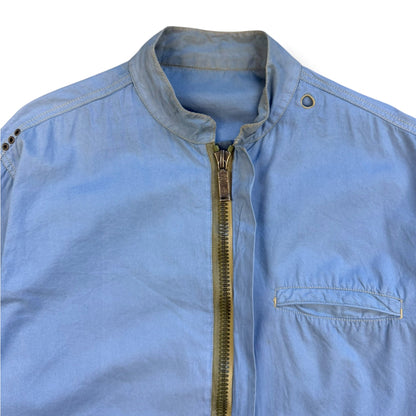 2000's Maharishi Pixelated Dragon Zipped Shirt (L) | Default Title, Blue