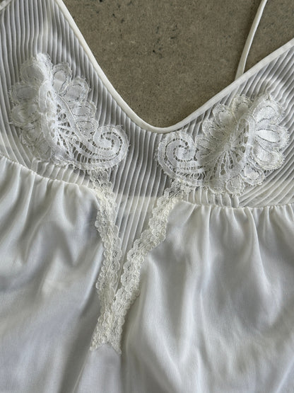 Vintage Sheer Maxi Slip Dress - S/M