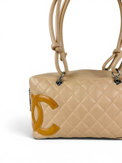2005 Chanel Cambon Leather Bowling Handbag | O/S, Multicoloured