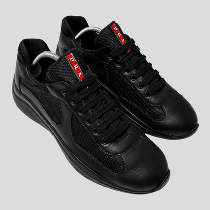 Prada Americas Cups 2023 Triple Black Leather - UK9