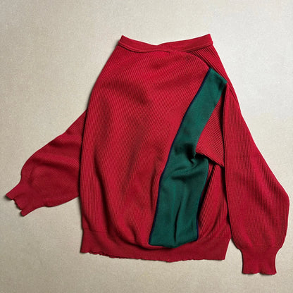 A/W 1980 C.P. COMPANY Two Tone Panelled Sweater